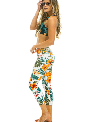 Women's Kauai Crop Leggings - Vintage White