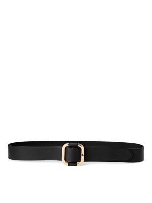 Slide-buckle Leather Belt