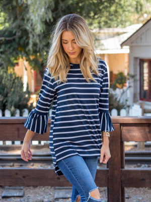 The Gracie Top - Navy