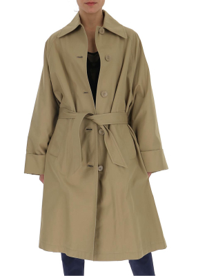 Mm6 Maison Margiela Single-breasted Belted Trench Coat