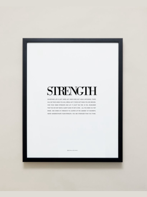 Strength Editorial Framed Print