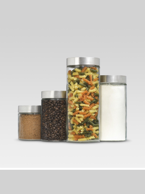 Glass Cylinder Canister Set Of 4 - Threshold™