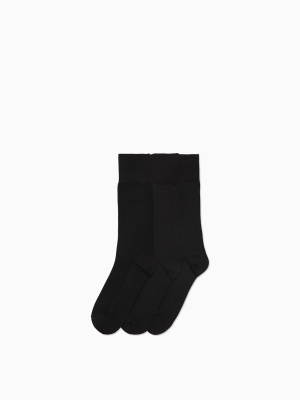 3-pack Microfiber Stretch Crew Socks