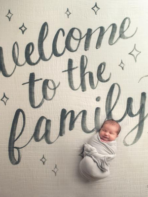 Coveted Things Welcome To The Family Organic Swaddle