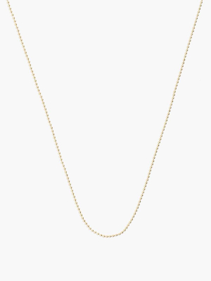 14k Gold 16" Ball Chain Necklace