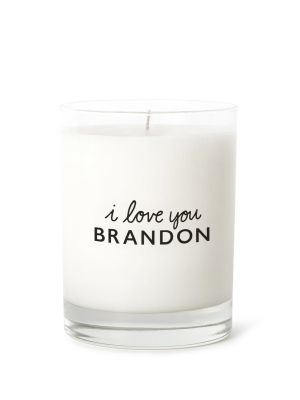 Candle Label - I Love You Personalized