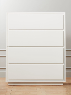 Gallery White 4-drawer Tall Chest