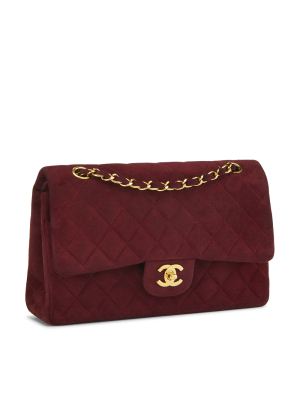 Chanel Burgundy Suede 2.55 10"