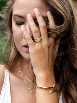 Stacked Gold Snake Ring