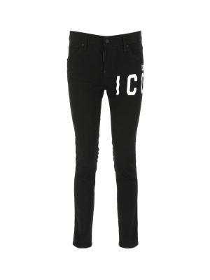 Dsquared2 Icon Printed Skinny Jeans