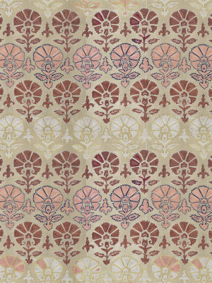 Silk Blush Suzani - Wallpaper