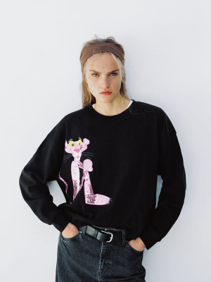 Pink Panther ® Mgm Printed Sweatshirt