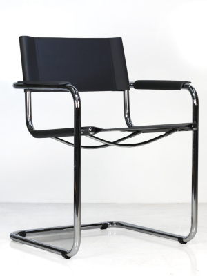 Italian Mart Stam Cantilever Armchair