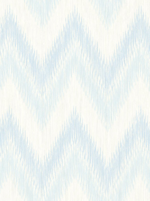 Regent Flamestitch Stringcloth Wallpaper In Blue Frost And Eggshell From The Luxe Retreat Collection By Seabrook Wallcoverings