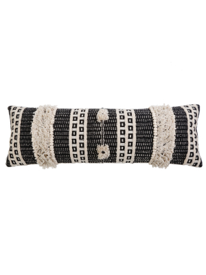 Sawyer Hand Woven Pillow 14" X 40" With Insert