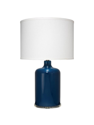 Jamie Young Napa Table Lamp In Navy Glass