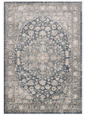 Loloi Rug Teagan Tea-01, Denim/mist