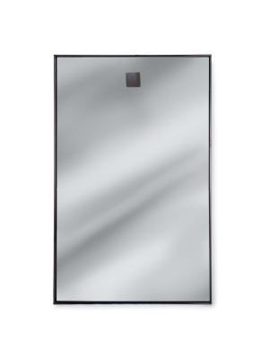 Hanging Rectangle Mirror In Steel