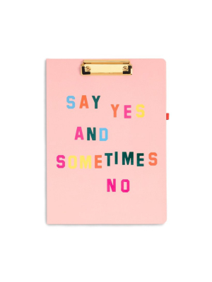 Get It Together Clipboard Folio With Notepad - Say Yes
