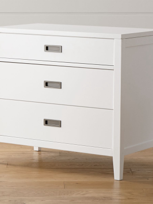 Arch White 3-drawer Chest