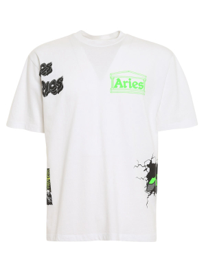 Aries Logo Printed T-shirt