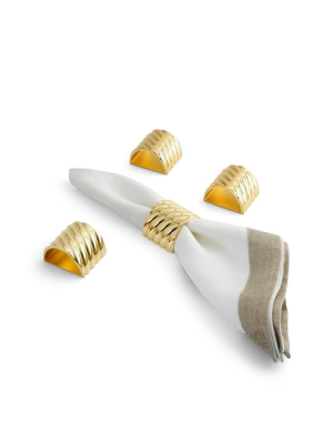 Twist Gold Napkin Ring