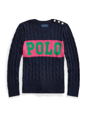 Logo Cable-knit Sweater