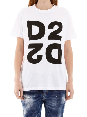 Dsquared2 Mirrored D2 Print T-shirt