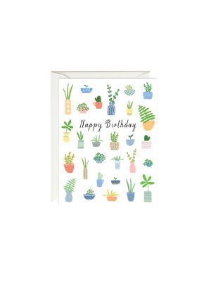 Plants Birthday Card