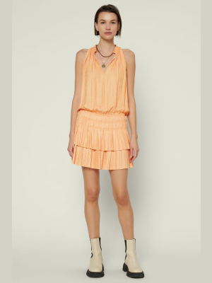 Cara Sleeveless Pleated Mini Dress