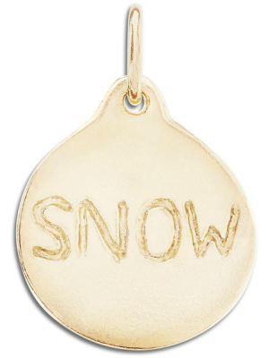 Snow Disk Charm