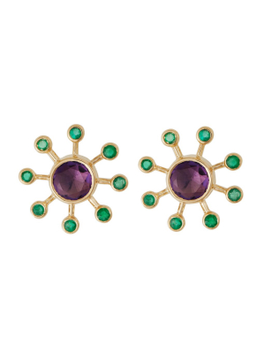 Amethyst Blossom Studs Y-em