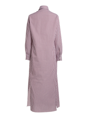 The Antonine Striped Cotton-poplin Dress