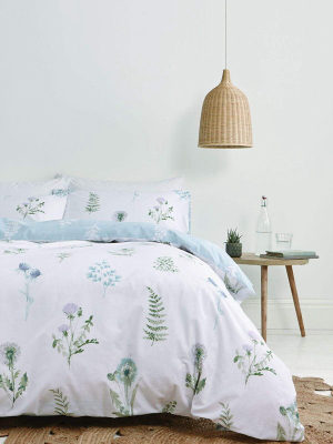 Meadow Flowers Double Duvet Set In White 200x200cm