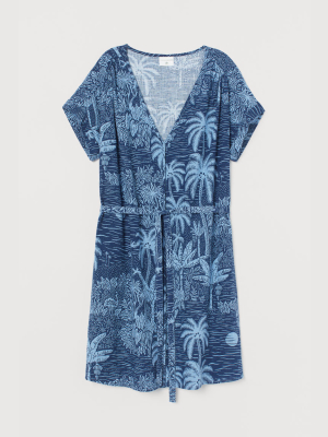 Linen-blend Dress