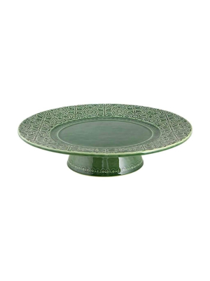 Bordallo Pinheiro Rua Nova Green Cake Stand