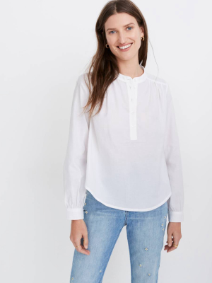 Shirred Popover Top