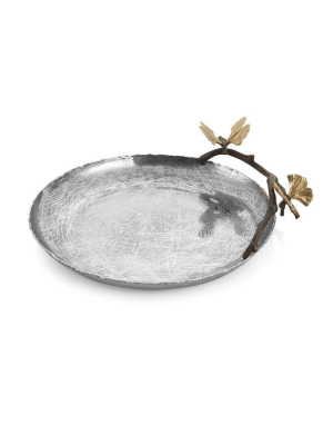 Butterfly Ginkgo Round Platter