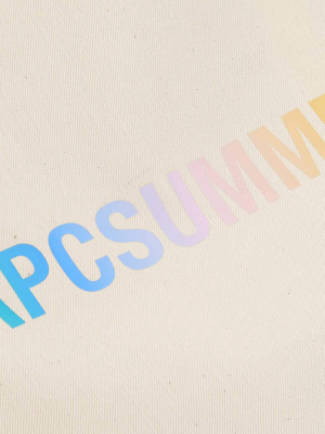 A.p.c. Summer Logo Print Tote Bag