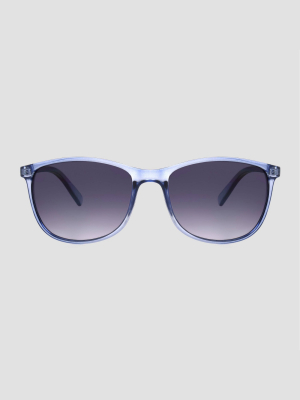 Women's Crystal Square Sunglasses - A New Day™ Blue