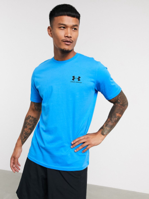 Under Armour Sportstyle Logo T-shirt In Bright Blue