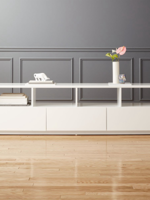 Chill Large White Media Console