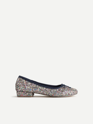 Girls' Glitter Ballet Pumps