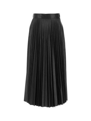 Mm6 Maison Margiela Pleated High-waisted Skirt