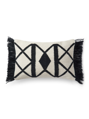 Black & Ivory Indoor/outdoor Pillow