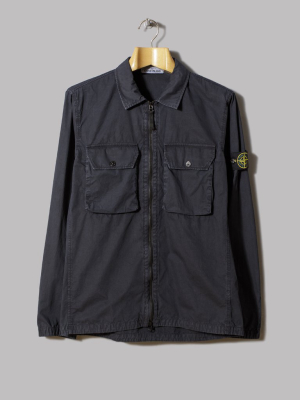 Stone Island Two Pocket Overshirt (navy Blue)