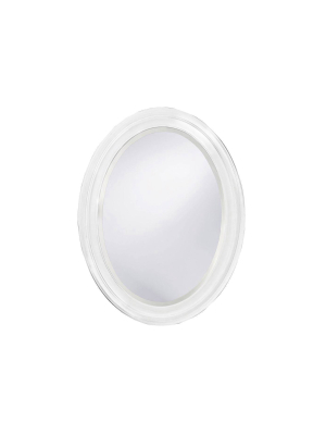 Oval George Decorative Wall Mirror White - Howard Elliott