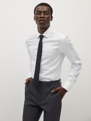 Slim-fit Tailored Stretch Cotton Shirt