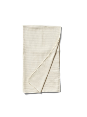 Organic Cotton Waffle Weave Throw In Natural