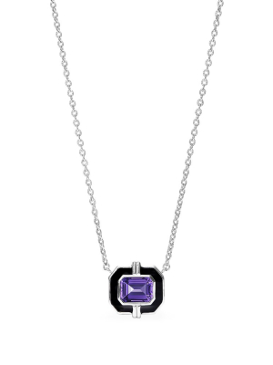Adrienne Necklace With Enamel And Amethyst